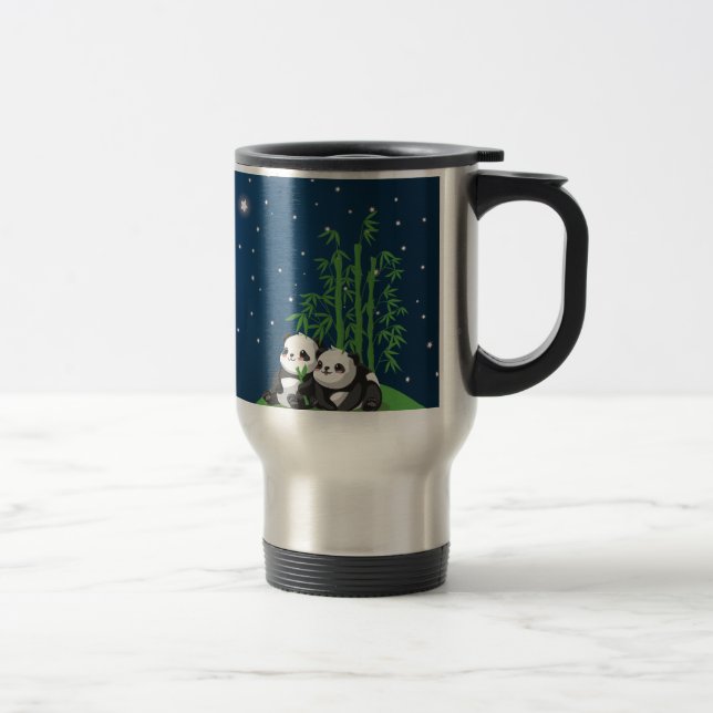 Star Night Panda Travel Mug (Right)