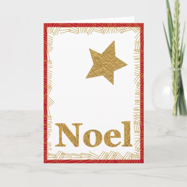 Star Noel Christmas Card (Front)