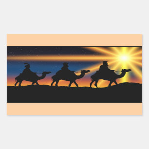 Star of Bethlehem - Birth of Christ Rectangular Sticker