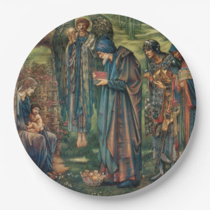 Star of Bethlehem (by Edward Burne-Jones) Paper Pl Paper Plate