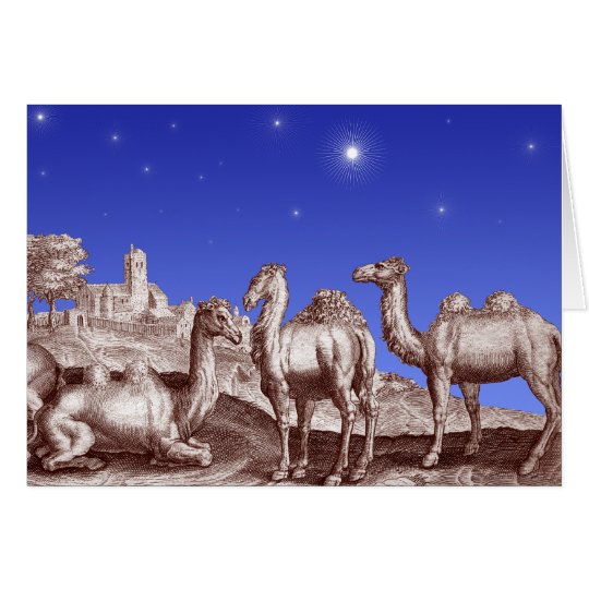 Star of Bethlehem Camels Card