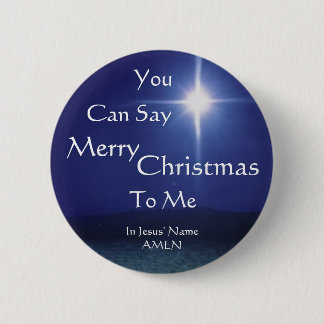 Star of Bethlehem, Can Say, Merry, Christmas, T... 6 Cm Round Badge