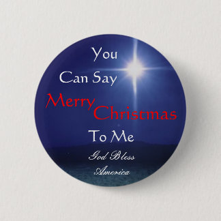 Star of Bethlehem, Can Say, Merry,... - Customised 6 Cm Round Badge
