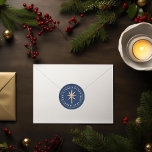 Star of Bethlehem Christmas Classic Round Sticker<br><div class="desc">Part of a larger Holiday Collection,  Iconic Nativity. Could work for other occasions.</div>