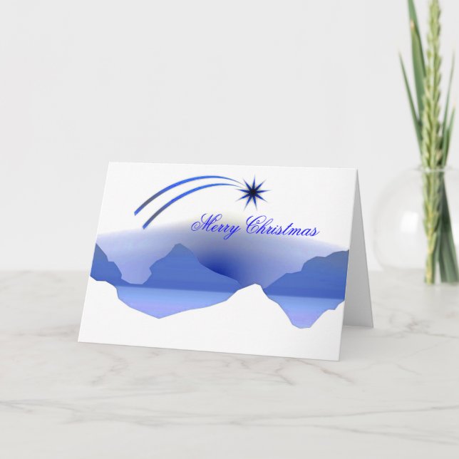Star of Bethlehem Christmas Greeting Holiday Card (Front)