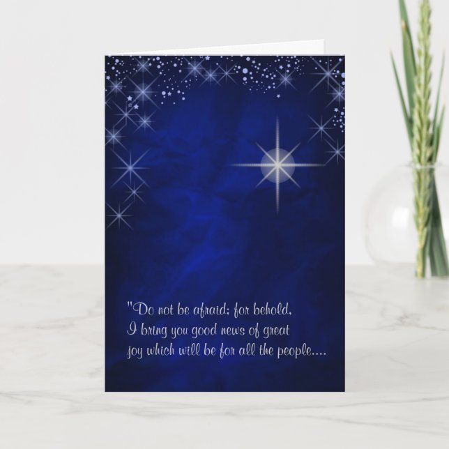 Star of Bethlehem First Christmas Holiday Card (Front)