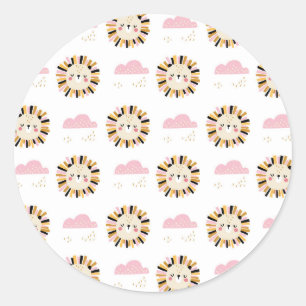 Star Of Bethlehem Flower Classic Round Sticker
