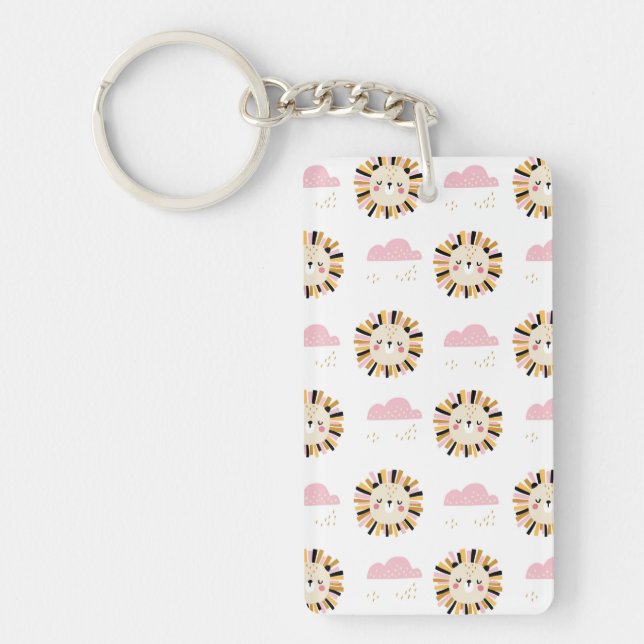 Star Of Bethlehem Flower Key Ring (Front)