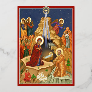 Star of Bethlehem Foil Holiday Card