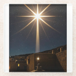 Star of Bethlehem Glass Coaster