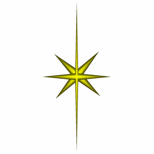 Star of Bethlehem Ornament Photo Sculpture Decoration (Front)
