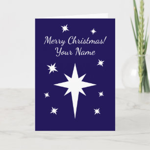 Star of Bethlehem personalized Christmas Card