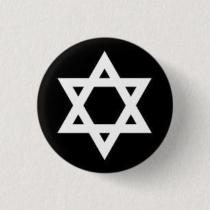 "STAR OF DAVID" 3 CM ROUND BADGE
