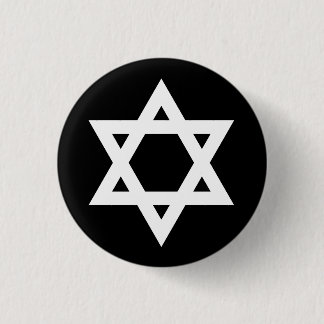 "STAR OF DAVID" 3 CM ROUND BADGE