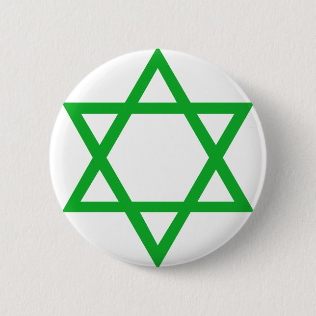 Star of David 6 Cm Round Badge (Front)