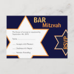 Star of David Bar Mitzvah Orange & Blue RSVP<br><div class="desc">A modern navy blue and orange Bar Mitzvah RSVP that features the words Bar Mitzvah and the Star of David.  



 


co.uk</div>