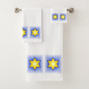 Star of David Bath Towel Set