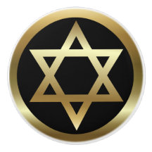 Star of David Ceramic Knob