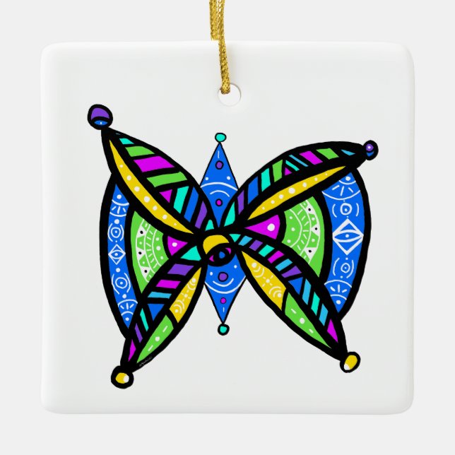 Star of David -  Ceramic Ornament (Front)