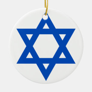 "STAR OF DAVID" CERAMIC TREE DECORATION