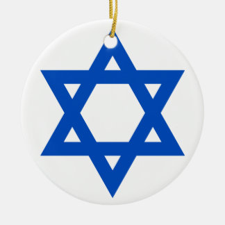 "STAR OF DAVID" CERAMIC TREE DECORATION