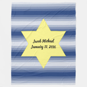 Star of David - Choose Your Colours! Fleece Blanket
