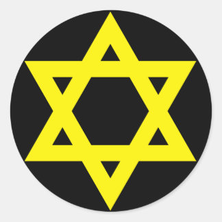 "STAR OF DAVID" CLASSIC ROUND STICKER