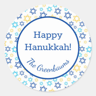 Star of David Classic Round Sticker