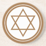 Star of David Coaster<br><div class="desc">A nice bronze bezel and Star of David</div>