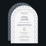 Star of David Custom B'nai Bat Bar Mitzvah Arched Invitation<br><div class="desc">Perfect card to announce a bar mitzvah, bat mitzvah or other Jewish celebration! Hand made art for you! FULLY CUSTOMIZABLE! Click on “Personalise” above to edit the text. Click "edit using design tool" to adjust the fonts, colours and placements and to delete the back side design if you prefer. Also...</div>