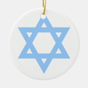 Star of David Customized Hanukkah Christmas Tree Ceramic Tree Decoration