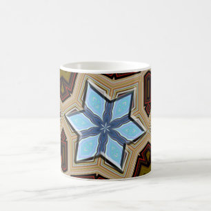 Star of David earthtones mug