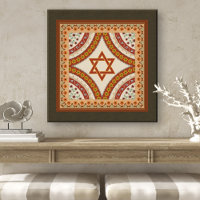 Star of David Elegant Vintage Baroque Art Print