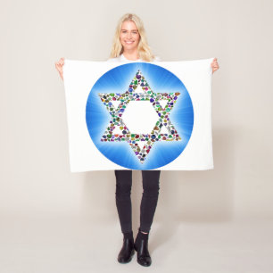Star of David Fleece Blanket