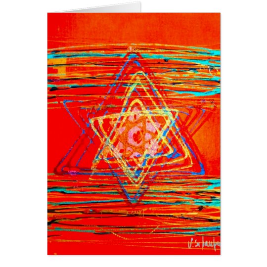 Star of David Greeting Card