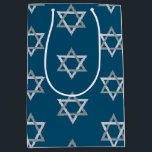Star of David Hanukkah Glitter Medium Gift Bag<br><div class="desc">Hanukkah 2022 will begin in the evening of Sunday 18 December and ends in the evening of Monday 26 December</div>