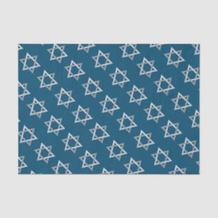 Star of David Hanukkah Glitter Tissue Paper