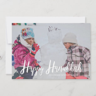 Star of David Happy Hanukkah Photo Card