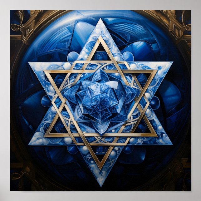 Star of David holiday poster (Front)