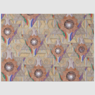 'Star of David' in leather and suede Tissue Paper