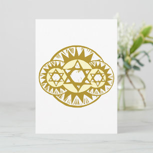 Star Of David Invitation