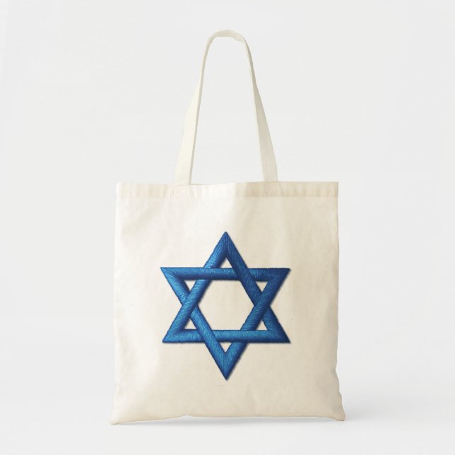 Star of David Israeli Jewish Tote Bag (Front)