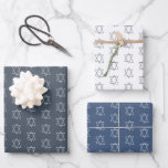 Star of David Jewish Bar Mitzvah Hanukkah Simple Wrapping Paper Sheet<br><div class="desc">Hope you like this hand made paper variety pack.  Check out my shop for lots more colours and patterns and let me know if you'd like something customised. I have matching bar mitzvah invitations,  thank you notes,  mazel tov cards,  and more!</div>