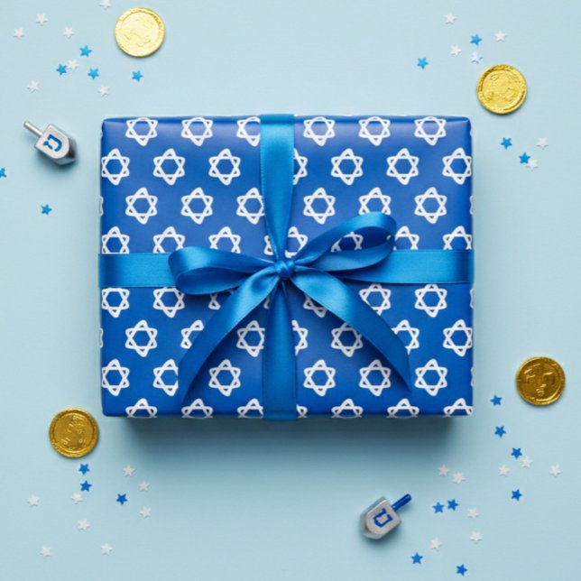 Star of David Jewish Bar Mitzvah Hanukkah Simple Wrapping Paper Sheet (Star of David Jewish Bar Mitzvah Hanukkah Simple Wrapping Paper Sheets
)