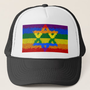 Star of David - Jewish - Gay Pride Trucker Hat