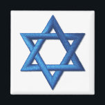 Star of David Jewish Israeli Symbol Magnet<br><div class="desc">The Magen David, or Star of David, is the most common symbol of Judaism and the State of Israel. Shown in vibrant gradient blue. The Star of David is a six-pointed star made up of two triangles superimposed over each other. In Judaism it is often called the Magen David, which...</div>