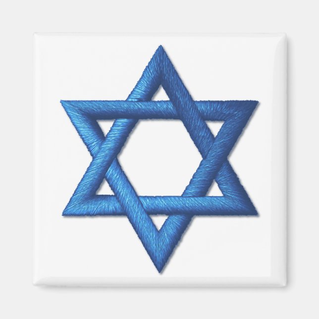 Star of David Jewish Israeli Symbol Magnet (Front)