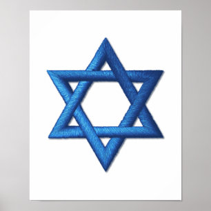 Star of David Jewish Poster