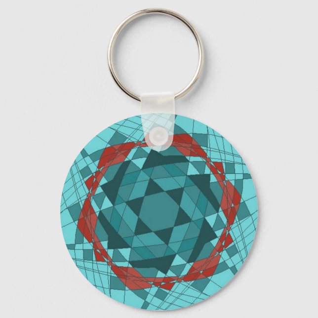 star of david key ring (Front)