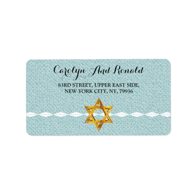 star of David Label (Front)